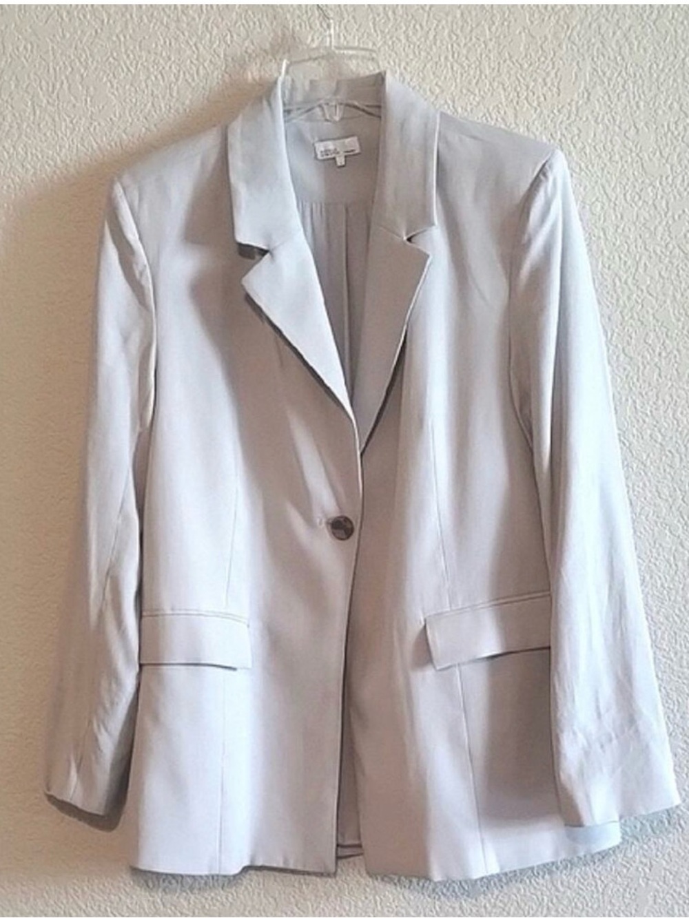 Danielle Bernstein Gray Women's Single-Button Blazer what we wore